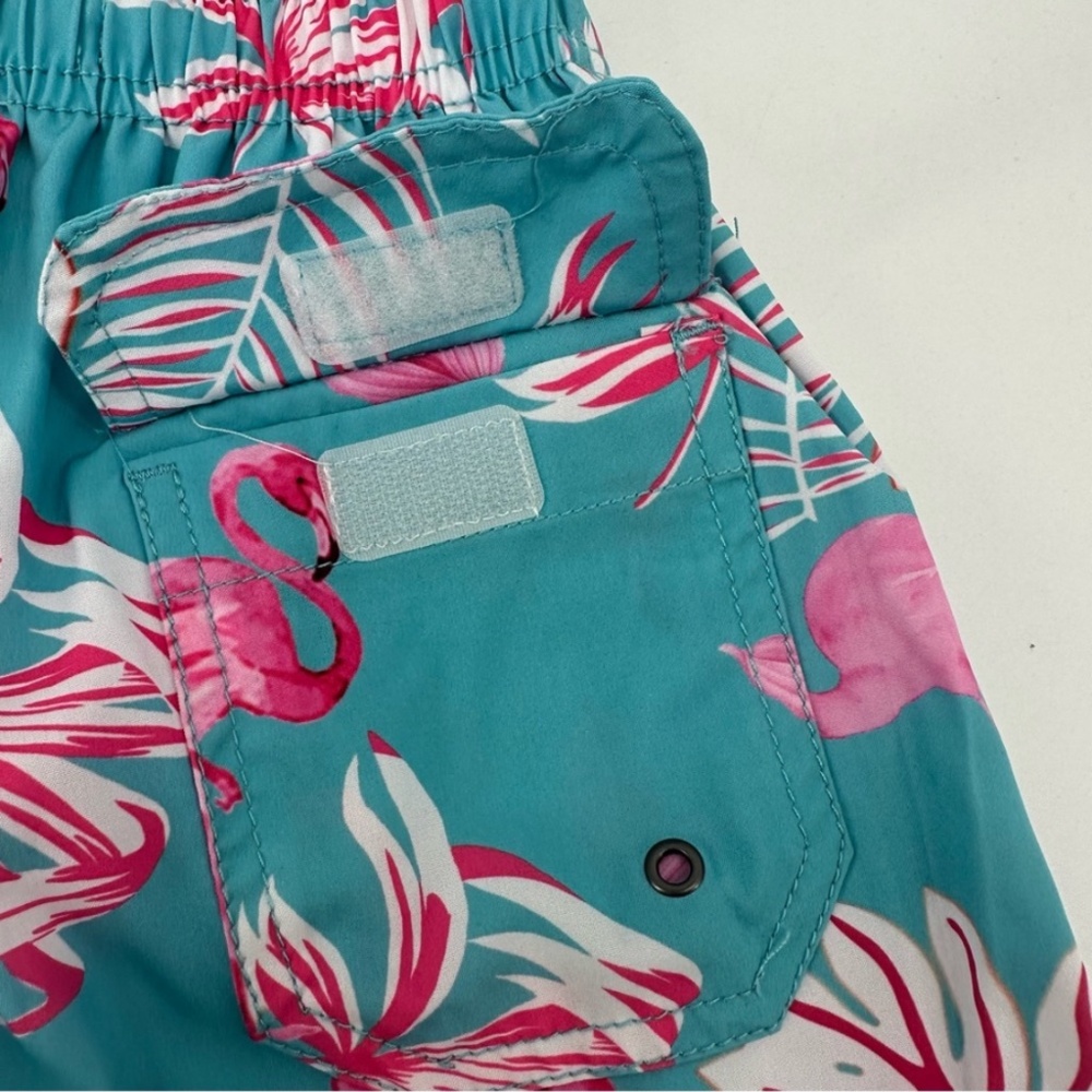 Vintage Summer Boy’s Swim Trunks Flamingos Size 4 New with Tag - Picture 6 of 9